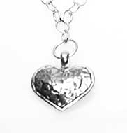 heart pendant on on  chain