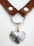 heart 1 on suede choker